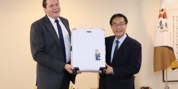 期待再相會美國在台協會高雄分處長 張子霖辭別黃偉哲市長