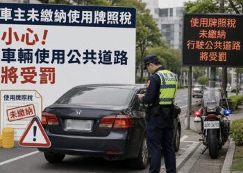沒繳牌照稅停在路邊也罰！新北稅捐處納保官貼心提醒：先繳清再上路     免挨重罰1倍以下罰鍰