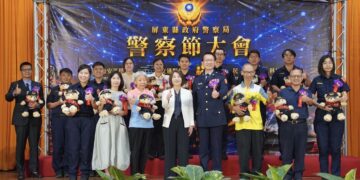 第48屆警察節慶祝大會 周春米表揚模範警察與協勤民力