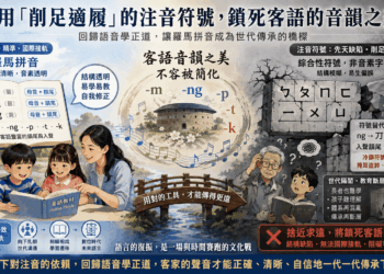 【社論】莫用「削足適履」的注音符號,鎖死客語的音韻之美
