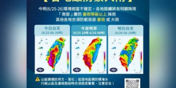 米克拉颱風環流與西南風夾擊！西半部防強降雨 氣象署啟動劇烈豪雨作業