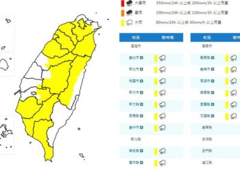 影音/0607對流雲系發展旺盛 15縣市午後大雨特報