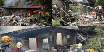 影音/五結民宅火警 屋裡屋外一片狼藉