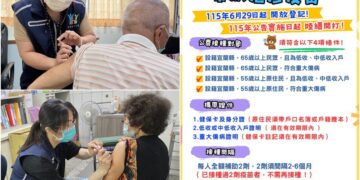 宜蘭縣公費帶狀疱疹疫苗 6/29起開放預約