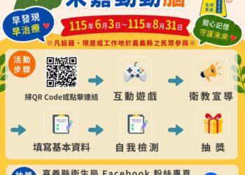 動腦守記憶　嘉義縣線上互動活動送好禮