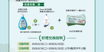 「西寧慶端午 粽夏購好物」西寧市場地下一樓生鮮消費回饋加菜金  限時限量快閃四天