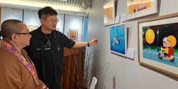心如工畫師能畫諸世間     張丁文Q版佛畫展在三重禪淨中心展出