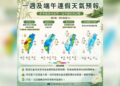 一圖看一周天氣 前半周全臺有雨 端午連假重回夏天高溫炎熱