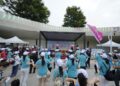 臺中市勞資健行活動熱鬧登場 逾千人齊聚中央公園健康逗陣行
