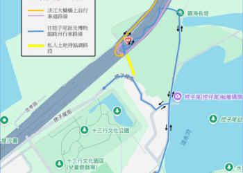 串聯淡水八里雙岸騎乘環圈     新北交通局攜手中央優化淡江大橋自行車動線