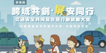 「跨域共創．屏安同行」交通安全宣導　跨域合作結合數位科技攜手打造更安全用路環境
