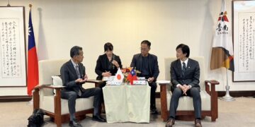 日本笠間市山口伸樹市長率團蒞府拜會　盼擴展多元領域交流