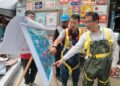 迎戰巴威颱風 黃偉哲著「青蛙裝」下水道縱走檢視清淤排水、防洪整備狀況