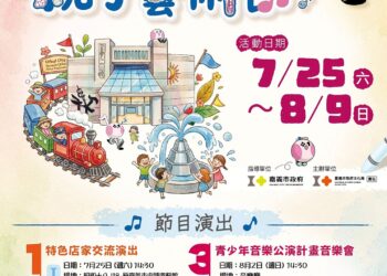嘉義市「桃喜親子藝術節」 連續三週末打造暑假藝文盛宴