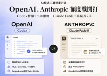 OpenAI、Anthropic 正面交鋒!Codex 暫時取消 5 小時限制 Claude Fable 5 再延長 7 天