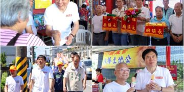 237蓋漳行腳到壯圍 林國漳勤訪基層 提醒鄉親嚴防強颱來襲