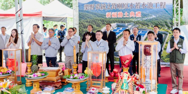 阿里山樂野2萬噸蓄水池動土　斥資1.7億解決枯水期用水問題