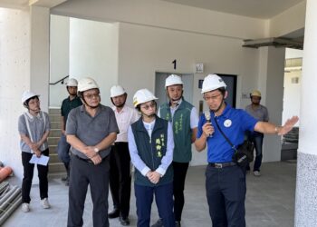 視察安業國小、北頭洋聚落中心 市府要求如期如質完工