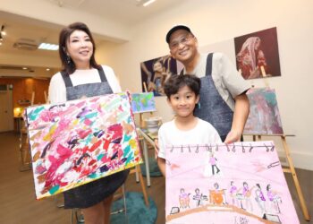 孔鏘攜手受虐兒共創希望 畫作義賣募集愛心善款
