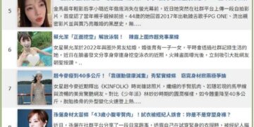 許雅涵直直播娛樂頭部榜：本期2026-07-09 每週最精采、最勁爆、最熱門娛樂話題來了
