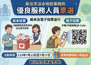 淡水地政事務所推動六心級服務     邀請民眾參與票選活動