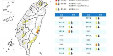 影音/20260721西南風沉降天氣炎熱 13縣市亮橙黃高溫燈號