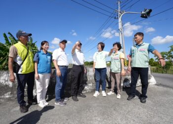 影音/強颱「巴威」強颱來勢洶洶 陳素月邀水利署視察彰化4鄉鎮防洪整備