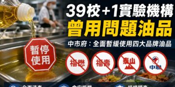 食安風暴延燒！中市府封殺四大品牌油品  39校及1機構完整受害名單曝光