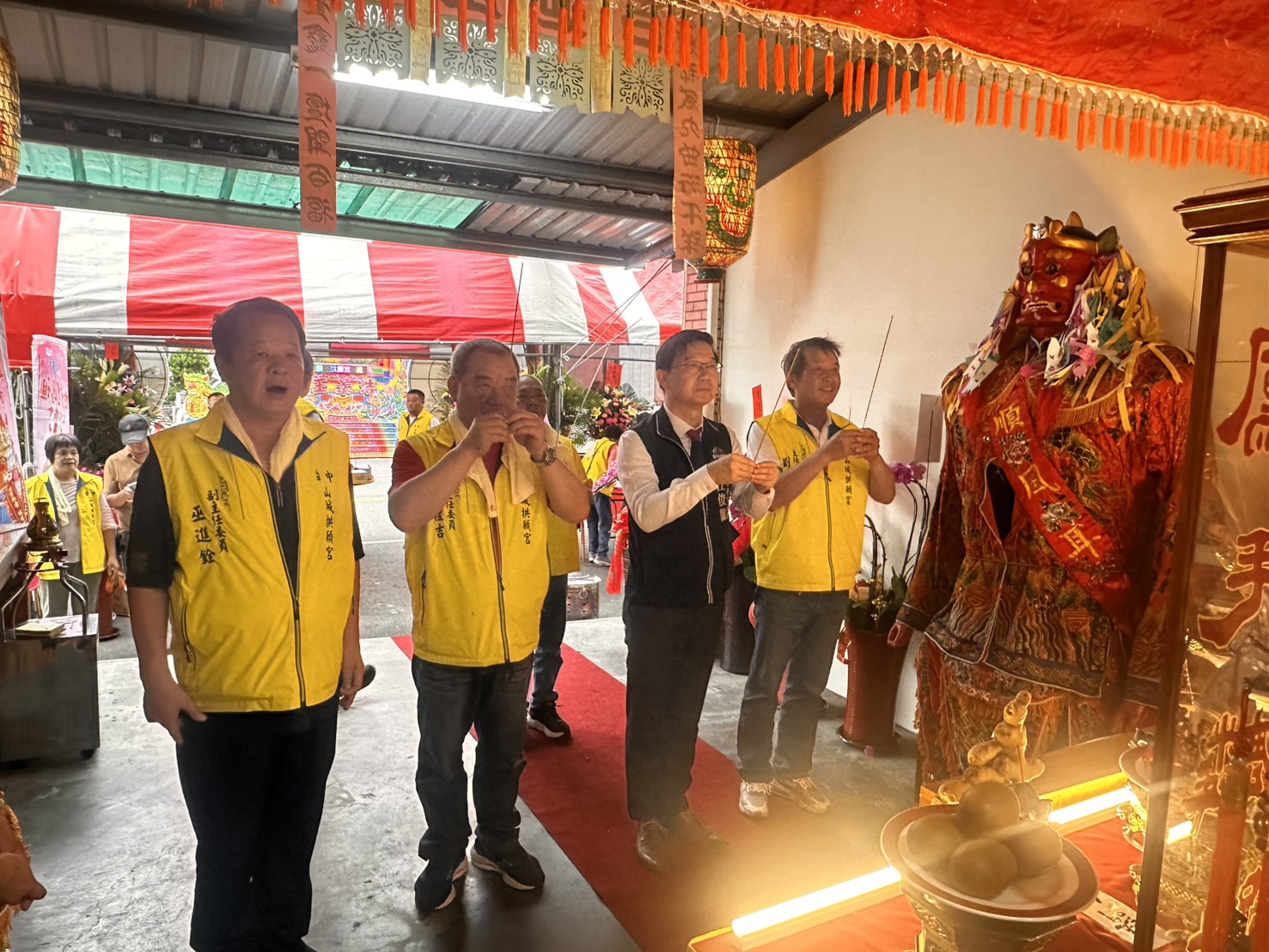 台中客委會江俊龍主委參拜致意