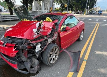 高樹世一路段肇逃事故　警方積極追查駕駛人