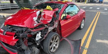 高樹世一路段肇逃事故　警方積極追查駕駛人