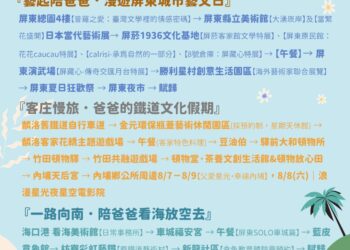 陪爸爸一起出發! 推山海、藝文與客庄風情七大父親節遊程