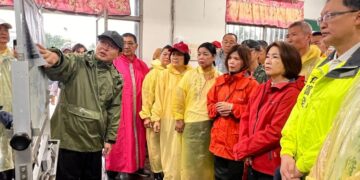 低壓帶及西南風帶來強降雨　周春米視察南州、東港、佳冬治水建設