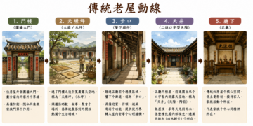 對步口、天井到玄關：傳統伙房同現代住宅个空間轉換 （客語/四縣腔） 作者：李文煥
