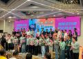 新興苓雅前金區議員黃文益出席高雄市長候選人賴瑞隆與義警、義消、義刑、義交夥伴的後援會授證活動。