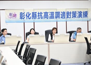 抗高溫彰化超前佈署辦理高溫調適演練 清潔隊實境模擬守護第一線