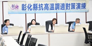抗高溫彰化超前佈署辦理高溫調適演練  清潔隊實境模擬守護第一線