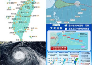 影音/白海豚減弱成中颱 估這天起較接近 侵襲機率曝