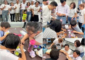 揪親子玩拼豆 陳俊宇+吳亞蓁+林國漳到場同樂