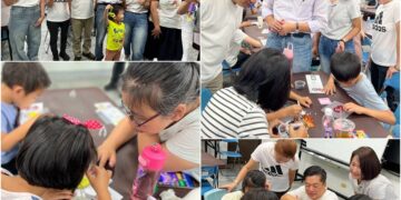 揪親子玩拼豆　陳俊宇+吳亞蓁+林國漳到場同樂