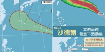 影音/20260821沙德爾估這天起接近琉球 未來不確性相當大