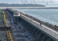 新北淡水金色水岸海堤自行車道啟用 侯友宜體驗高架視角絕美海景