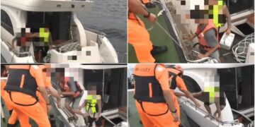 影音/馬來西亞籍遊艇進水 蘇澳海巡艇馳援救2人