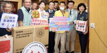 台南首創AI室內高溫預警關懷機制 黃偉哲前進高溫區關懷獨居長者