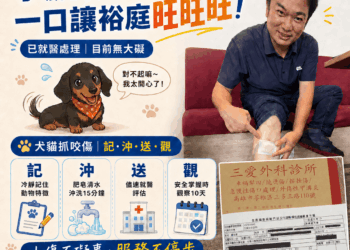 新興苓雅前金區議員參選人黃裕庭街頭巷尾訪票遇險記,小臘腸太熱情,一口讓裕庭「旺旺旺」