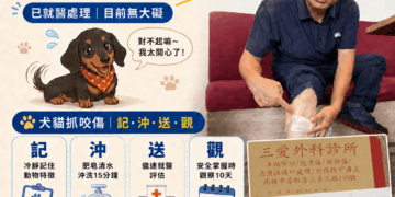 新興苓雅前金區議員參選人黃裕庭街頭巷尾訪票遇險記,小臘腸太熱情,一口讓裕庭「旺旺旺」