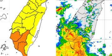 影音/20260822西南風偏強及低壓帶影響 全臺有豪雨或大雨
