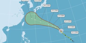 沙德爾升級中颱 氣象署：有增強為強颱趨勢
