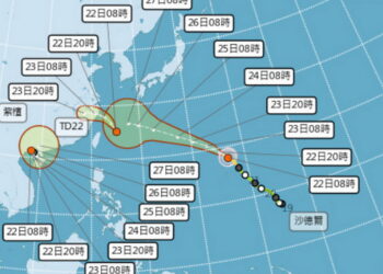 影音/20260822沙德爾增強 輕颱紫檀生成 臺北東方又有熱帶性低氣壓