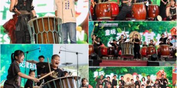 我龍太鼓+宜縣7校學子 手作太鼓及演奏交流 深化臺日情誼
